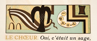 Grafická ilustrace z Prométhée Enchaîné od Aischyla, hospoda. 1941 (tisk šablony) od Francois Louis Schmied