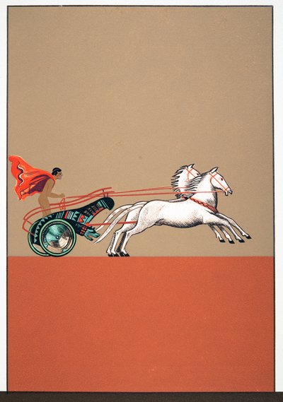 Muž a vůz, Ilustrace z Prométhée Enchaîné od Aischyla, hospoda. 1941 (pochoirový tisk) od Francois Louis Schmied