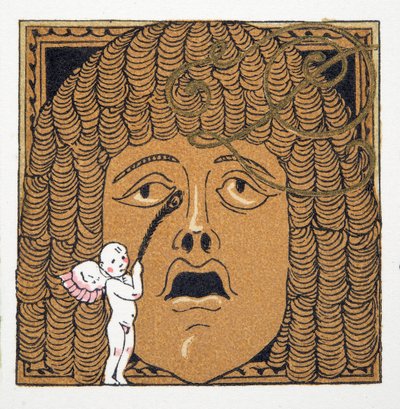 Nos lechtaný Amorem, z Personages de Comedie, pub. 1922 (pochoárový tisk) od Francois Louis Schmied