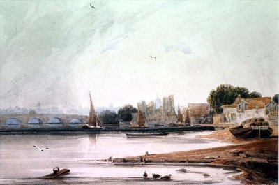 Lambethský palác a Westminsterský most od Francois Louis Thomas Francia