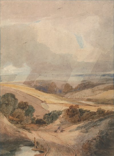 Mousehold Heath, Norwich od Francois Louis Thomas Francia