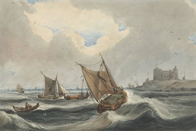 Lodě před přístavem Vlissingen od Francois Louis Thomas Francia