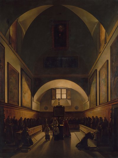 Sbor kapucínské církve v Římě, 1814-15. od Francois Marius Granet