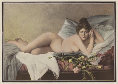 Vybledlé květiny od milence (barva litho) od Francois Maurice Lard