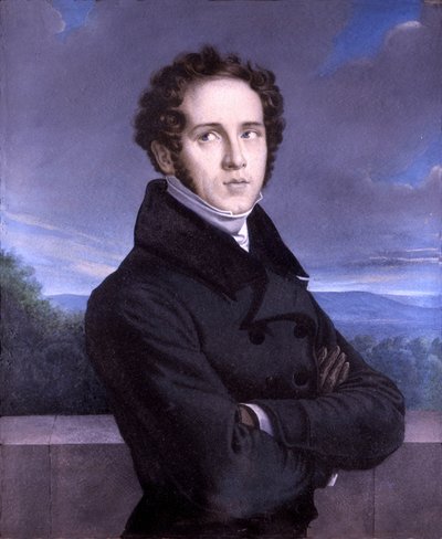 Portrét Vincenza Belliniho (1801-1835) (olej na plátně) od Francois Millet