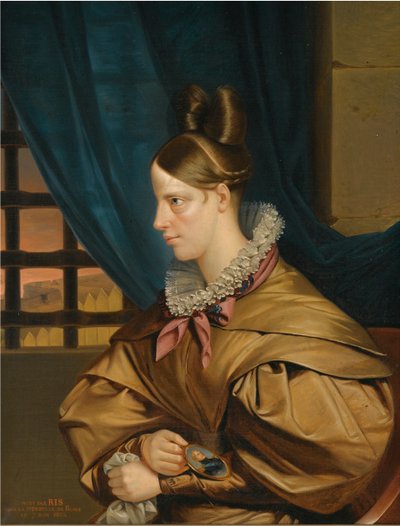 Vévodkyně z Berry (Marie Caroline de Bourbon Sicilies od Francois Nicholas Riss