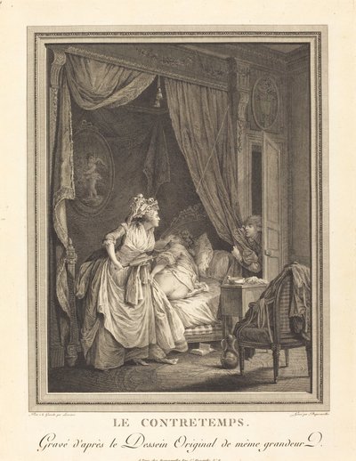 Neúspěch od Francois Nicolas Barthelemy Dequevauviller after Nicolas Lavreince