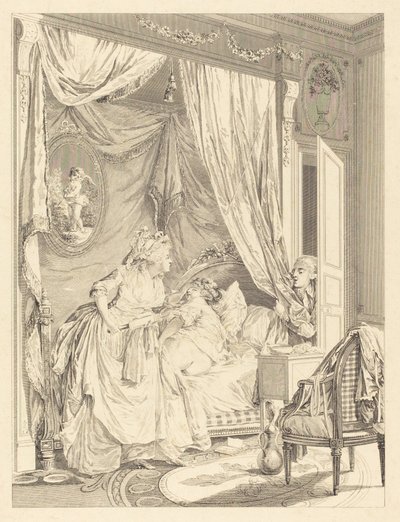 Neúspěch od Francois Nicolas Barthelemy Dequevauviller after Nicolas Lavreince