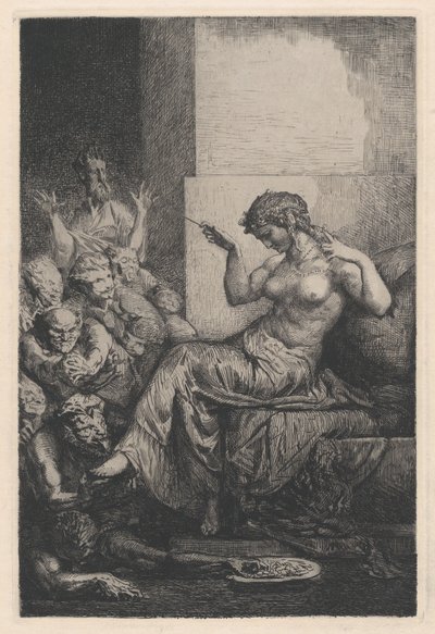Alegorie, 19. století. od Francois Nicolas Chifflart