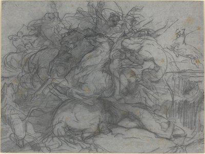 Studie na "Překvapení" (Bitva o tygry) od Francois Nicolas Chifflart