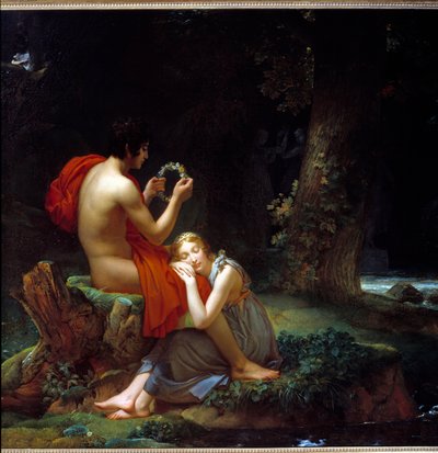 Daphne a Chloe. Obraz od Franకోois Gerrard (10-6) od Baron François Pascal Simon Gérard