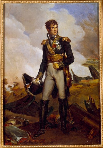 Portrét u nohou Jeana Lannese, vévody z Montebella (1769-1809) marechala empírového malířství Francoise Gerarda (1770-1837) 19. století Sun. 0,3x0,22m od Baron François Pascal Simon Gérard