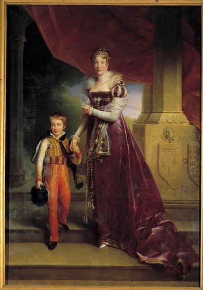 Portrét na nohou Marie-Amelie de Bourbon, princezny ze dvou Sicílie, vévodkyně z Orleans (budoucí královna Marie-Amelie od Baron François Pascal Simon Gérard
