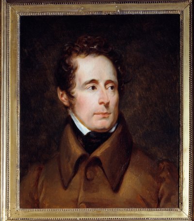 Portrét Alphonse de Lamartine (1791-1869), francouzský spisovatel a politik. Obraz Francoise Gerarda (1770-1837) od Baron François Pascal Simon Gérard