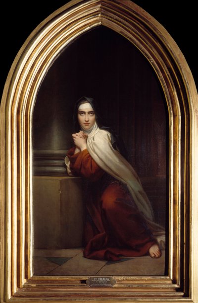 Znázornění malby svaté Terezie od Francoise Gerarda (1770-1837) Paříž 19. století, Institut catholique od Baron François Pascal Simon Gérard