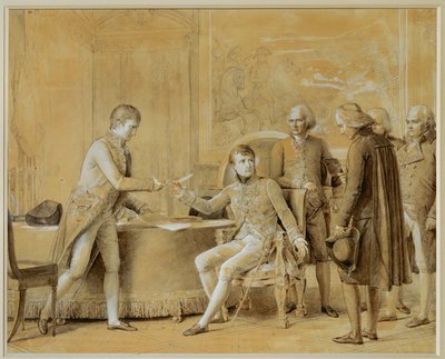 Podpis smlouvy mezi Francií a Svatým stolcem od Francois Pascal Simon Baron Gerard