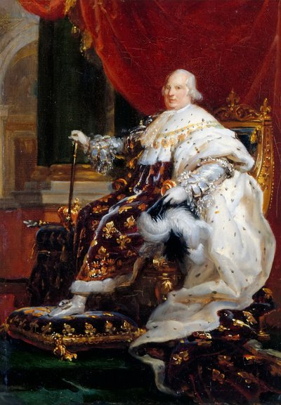 Portrét Ludvíka XVIII 1755-1824 od Francois Pascal Simon Gerard