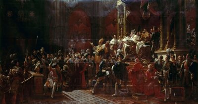 Korunovace Karla X. Francouzského v Remeši, 29. května 1825 od Francois Pascal Simon Gerard