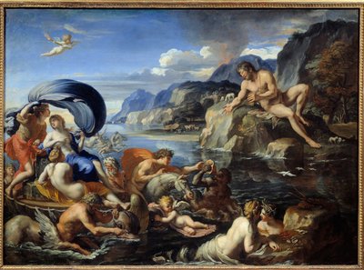 Acis a Galatee Nymfu Galatee a Acis pozoruje Cyclops Polypheme a žárlí na jejich idylickou lásku. Podle Ovidiových „Metamorfóz“. Malba Francoise Perriera od Francois Perrier