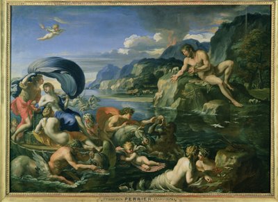 Acis a Galatea se skrývají před obřím Polyfémem od Francois Perrier