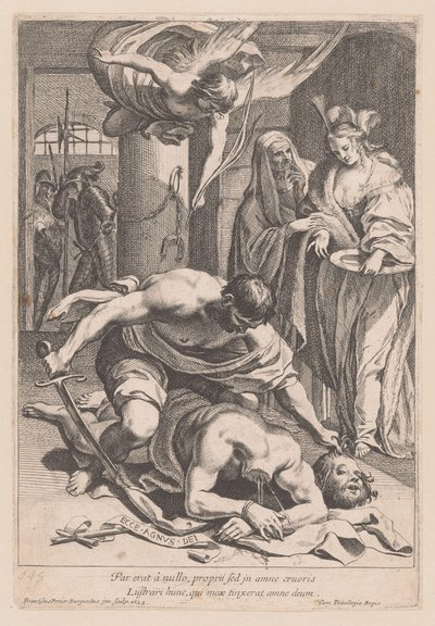 Stětí hlavy Jana Křtitele Par erat â nullo (...) (název na objektu) od Francois Perrier