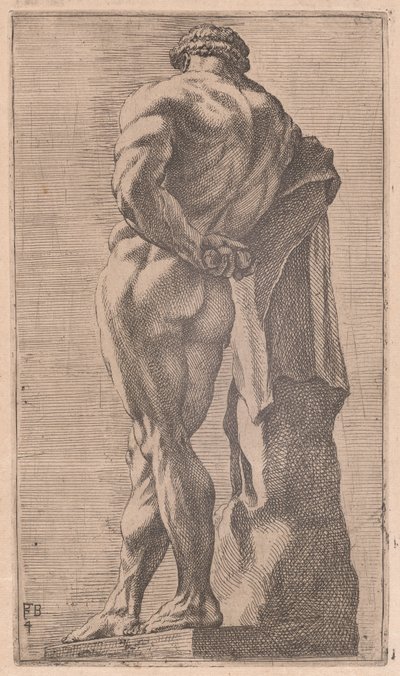 Farnese Hercules, viděno zezadu [deska 4] od Francois Perrier