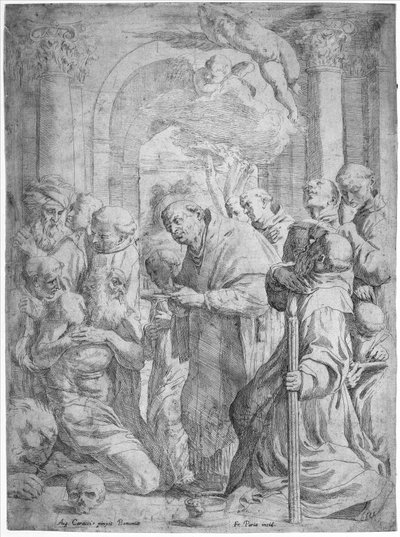 Poslední přijímání svatého Jeronýma, 1584-1650. od Francois Perrier