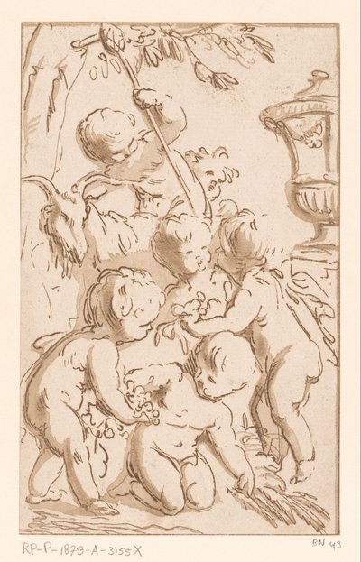 Bacchanal of Amors od Francois Philippe Charpentier