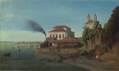 Solar do Unhao, s kostelem N. S. de Conceicao da Praia, Salvador da Bahia od Francois Rene Moreaux