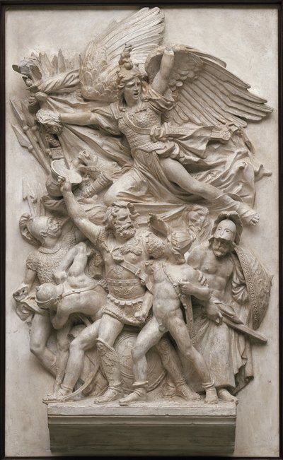 Odchod dobrovolníků z roku 1792 (Marseillaise) kolem roku 1835 (omítka) od Francois Rude