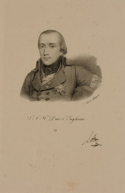 Louis Antoine Henri de Bourbon (1772-1804), vévoda z Enghienu, v uniformě Conda od Francois Seraphin Delpech