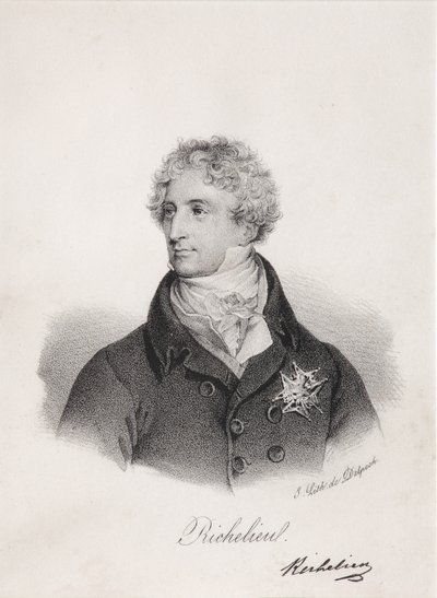 Portrét Armanda Emmanuela du Plessis, vévody z Richelieu, 20. léta 19. století od Francois Seraphin Delpech