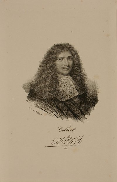 Portrét Jean Baptiste Colbert (1619-83) od Francois Seraphin Delpech