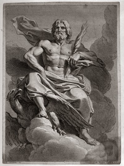 Jupiter (Zeus), od Francoise Verdiera (1651 - 1730) od Francois Verdier