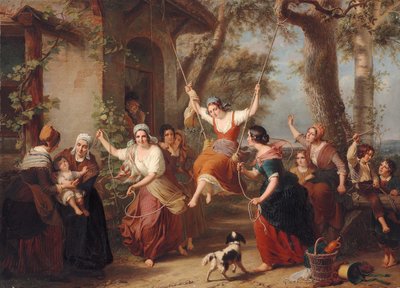 Houpačka, 1848 od Francois Verheyden