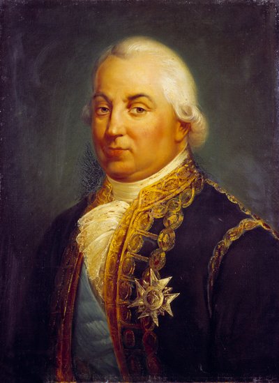 Portrét Pierre Andre de Suffren ze Saint Tropez (Saint-Trophez), soudního vykonavatele Suffrenu (1729-1788). Obraz Mathieu Latil (1796-1890) od Francois Vincent Mathieu Latil