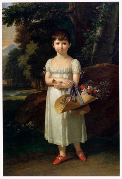 Portrét Amelie Oginski, konec 18. nebo začátek 19. století od Francois Xavier Fabre