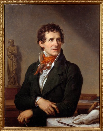 Portrét sochaře Antonia Canovy (1757-1822) Obraz Xaviera Fabreho (1766-1837) 1812 Rozm. 0,91x0,7 m Montpellier, musee Fabre - Portrét italského sochaře Antonia Canovy (1757-1822). Obraz Francoise Xavier Fabre (1766-1837) od Francois Xavier Fabre