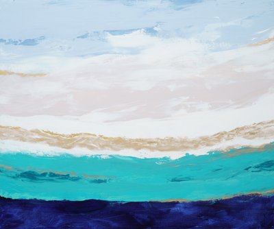 Modrozelená oceánská klidnost od Françoise Wattré