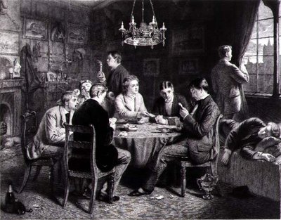 Reverie - A Voice from Far Away, vyryl Robert W. Macbeth (1848-1910) pub. od Thomase McLeana od Frank (after) Dicksee