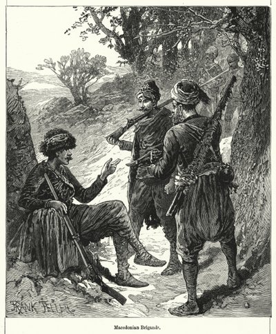 Makedonian Brigands (rytina) od Frank (after) Feller