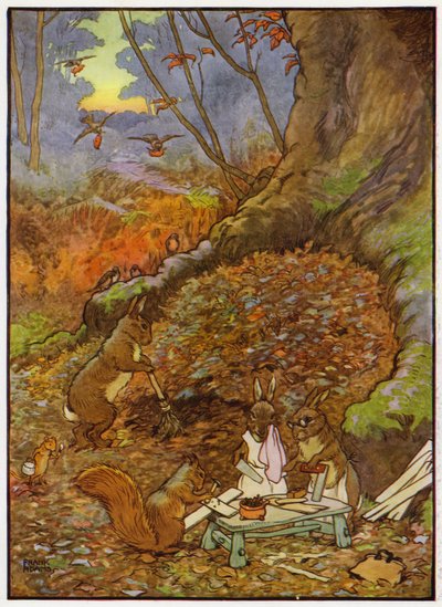 Ilustrace pro Babes in the Wood (barva lito) od Frank Adams