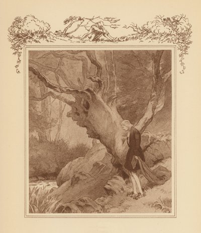 Ilustrace ke Grayovým elegiím (barevná litografie) od Frank Adams
