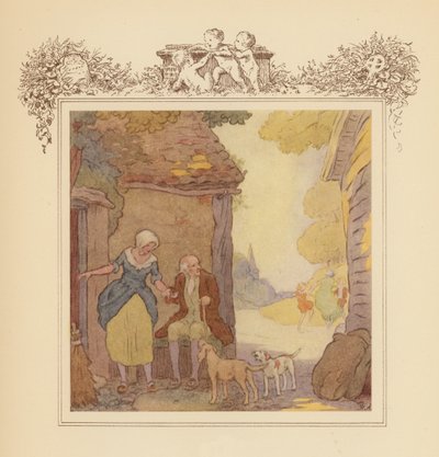 Ilustrace ke Grayovým elegiím (barevná litografie) od Frank Adams