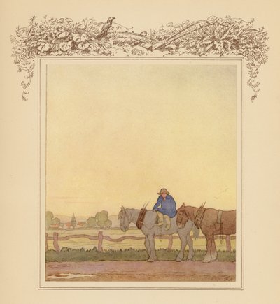 Ilustrace ke Grayovým elegiím (barevná litografie) od Frank Adams