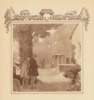 Ilustrace ke Grayovým elegiím (barevná litografie) od Frank Adams