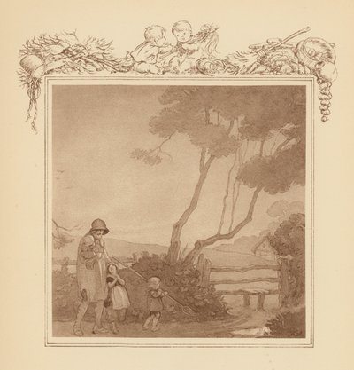 Ilustrace ke Grayovým elegiím (barevná litografie) od Frank Adams