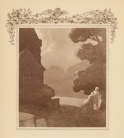 Ilustrace ke Grayovým elegiím (barevná litografie) od Frank Adams