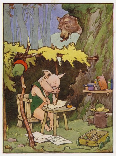 Ilustrace pro Tři malá prasátka od Frank Adams