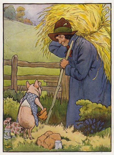 Ilustrace pro Tři malá prasátka od Frank Adams